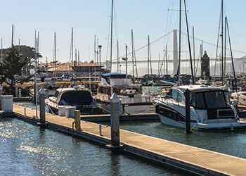 Boats at a marina